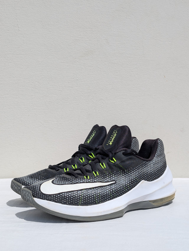 Nike Air Max Infuriate 3 Mid Basketball Shoes – Black & Neon Green