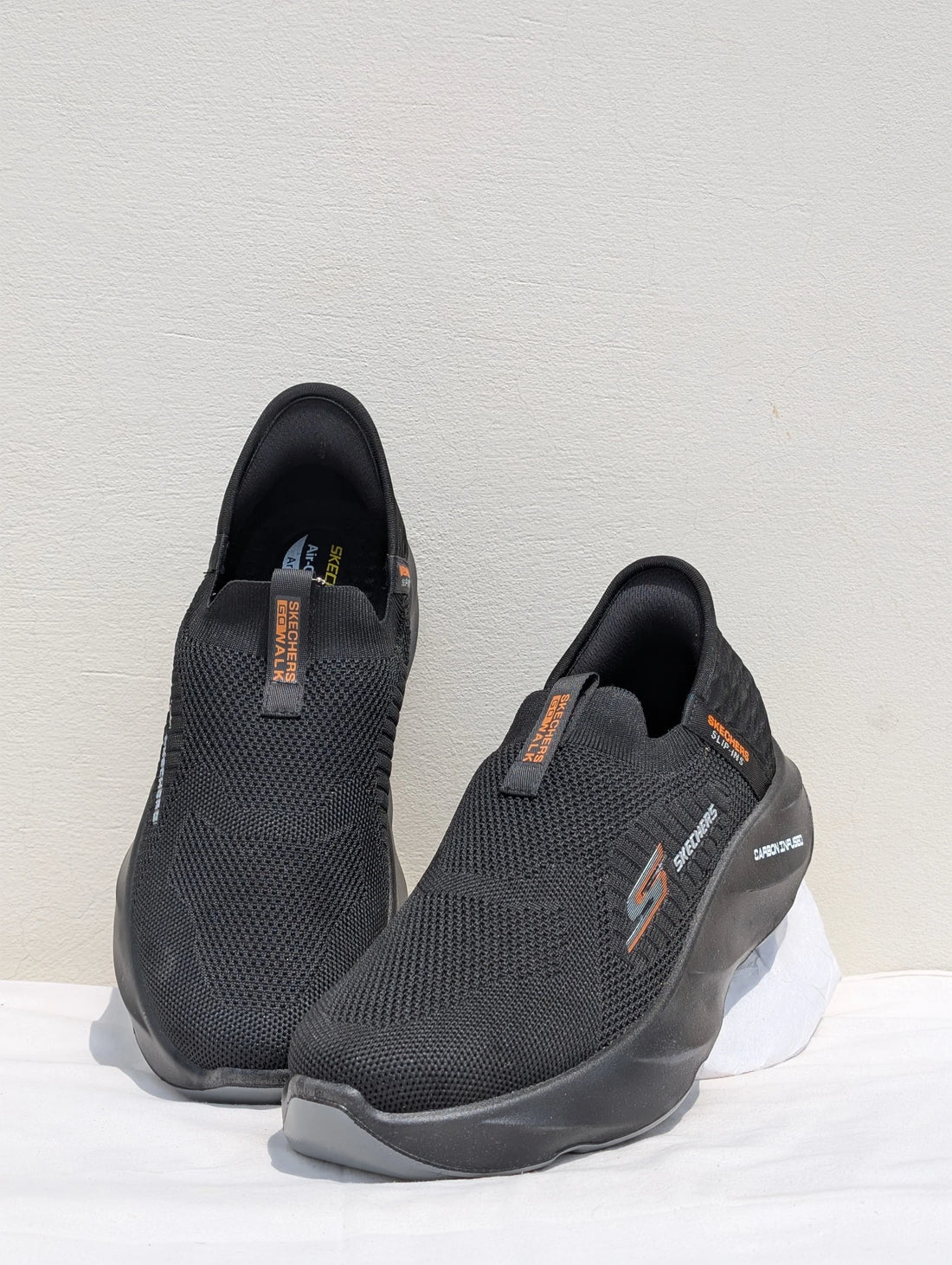 Skechers Slip-ins Go Walk Black Slip-On Shoes – Men’s Casual Sneakers