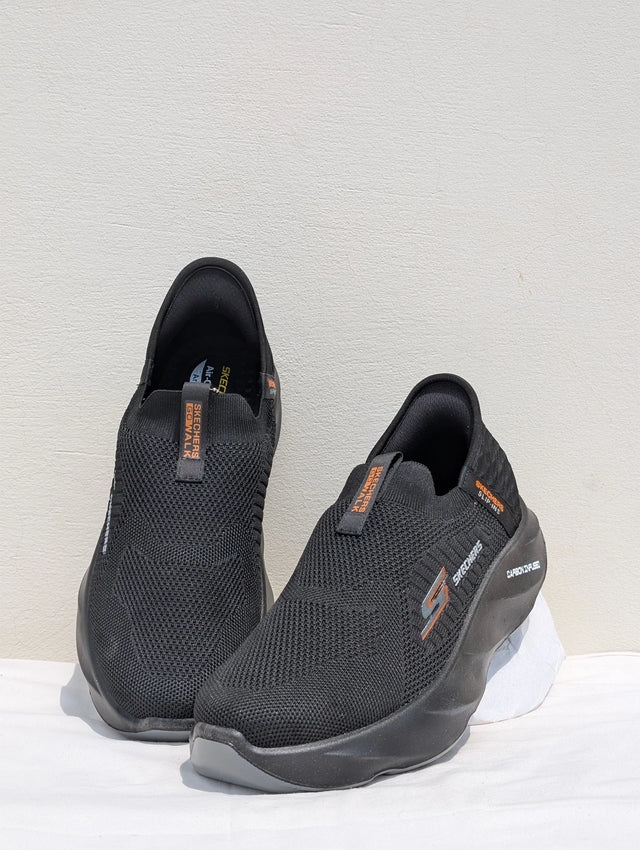 Skechers Slip-ins Go Walk Black Slip-On Shoes – Men’s Casual Sneakers