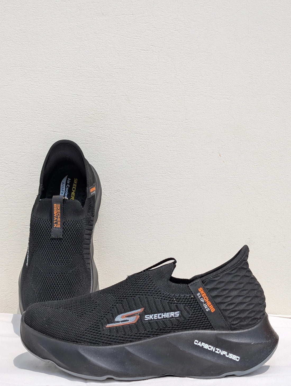 Skechers Slip-ins Go Walk Black Slip-On Shoes – Men’s Casual Sneakers