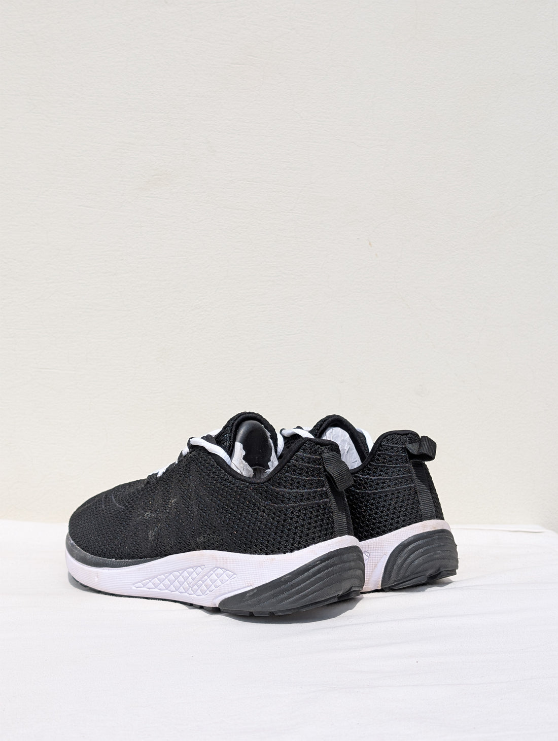 Propet Black Mesh Sneakers with White Sole