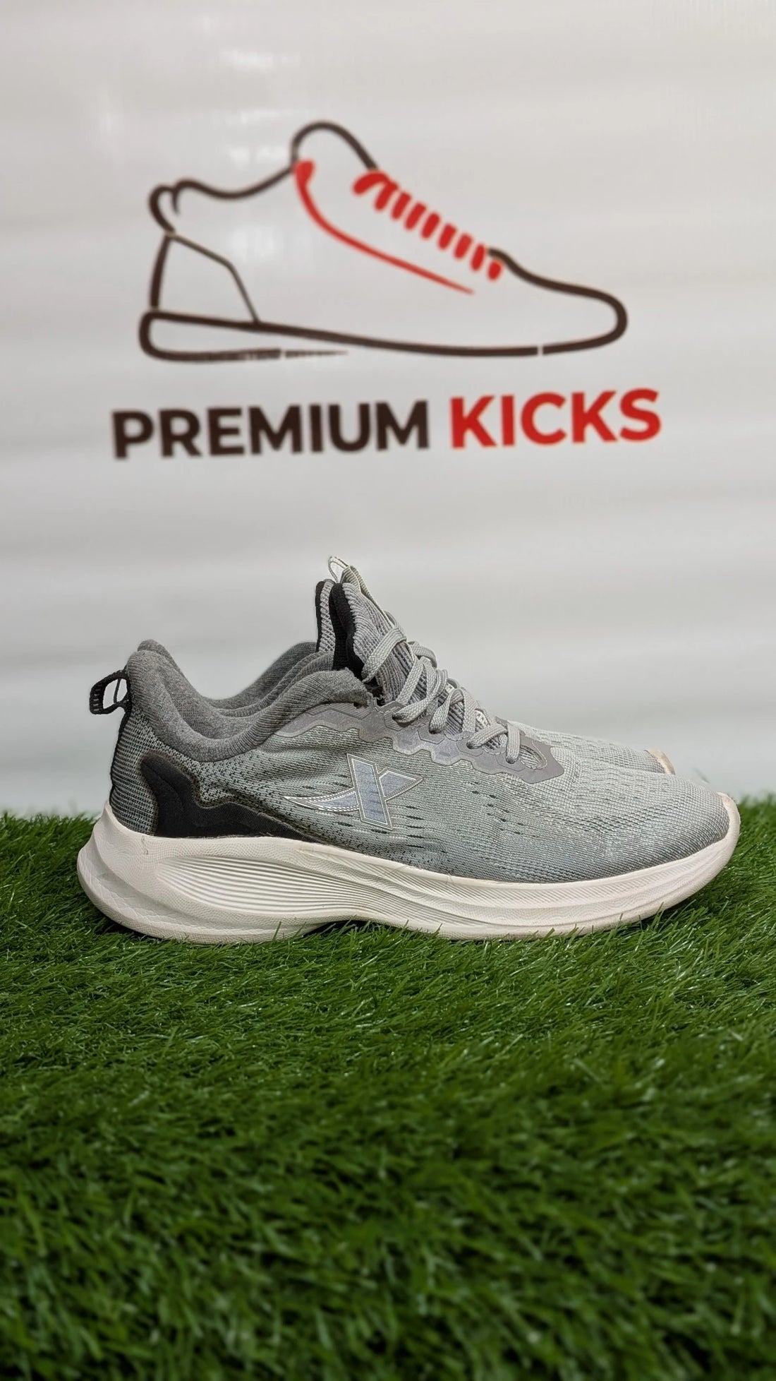XTEP Running Shoes – Grey & White Athletic Sneakers