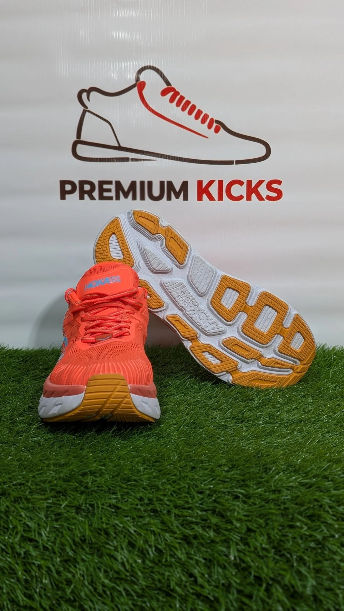HOKA Bondi 7 Running Shoes – Coral Orange