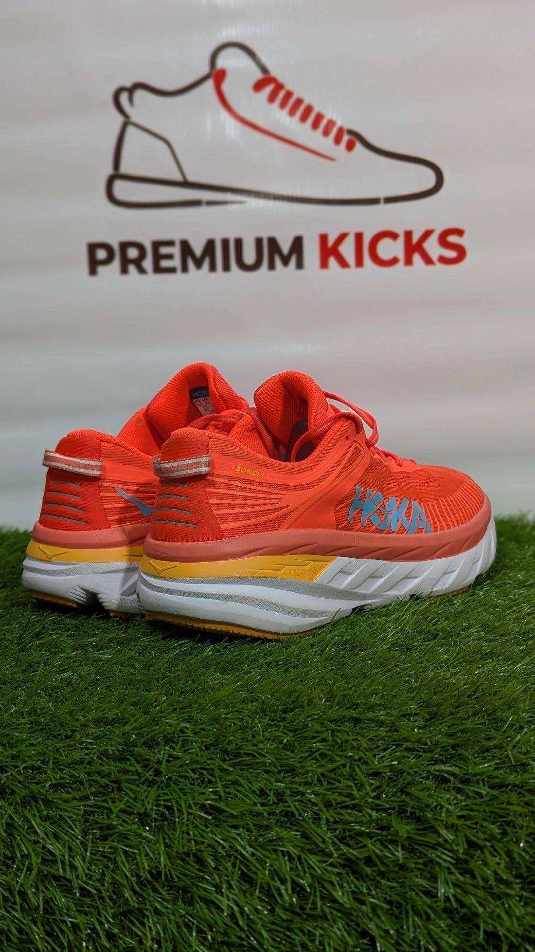 HOKA Bondi 7 Running Shoes – Coral Orange