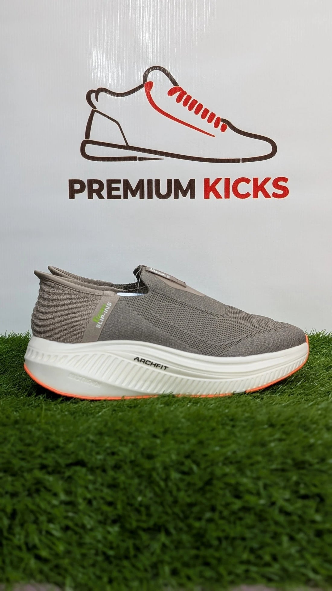 Men's Grey Slip-On Sneakers – Made in Vietnam