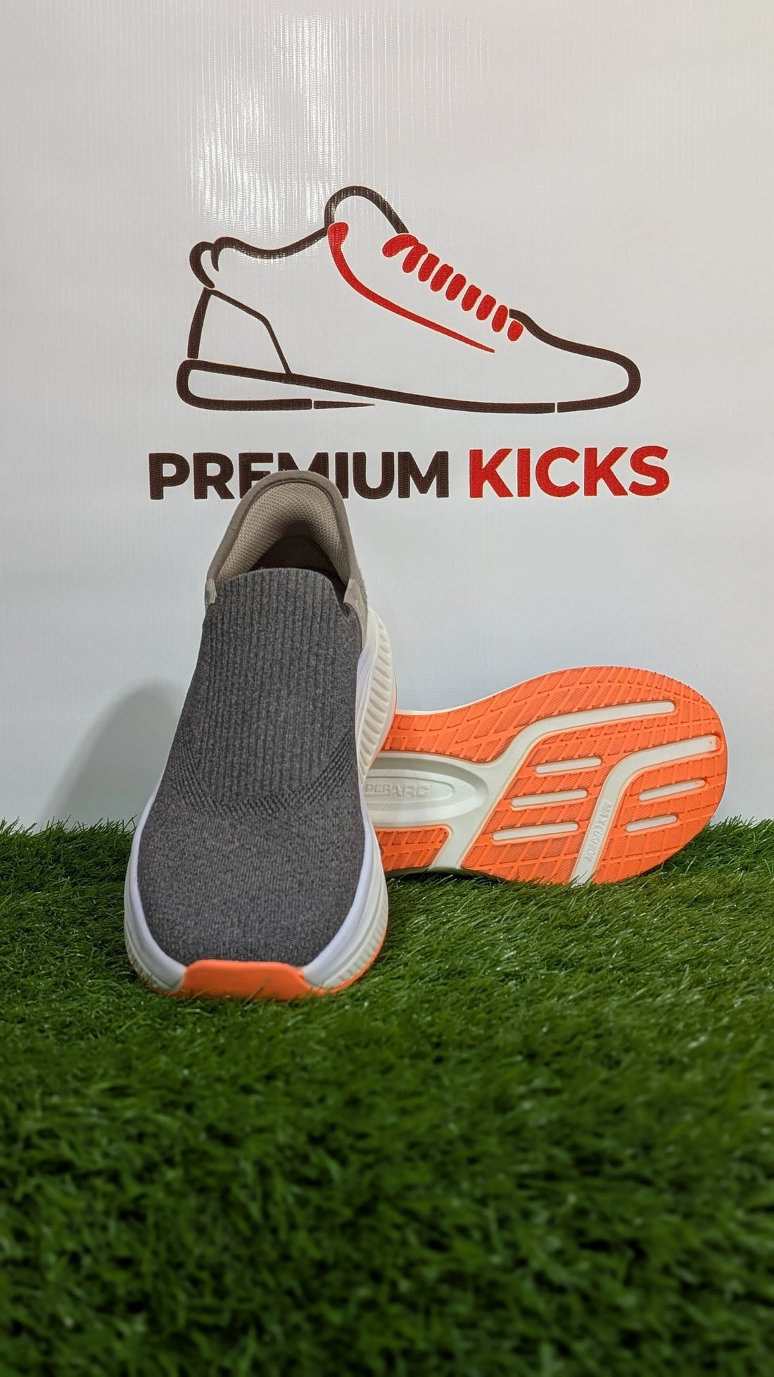 Skechers Slip-On Sneakers Dark Grey & Khaki | Premium Kicks