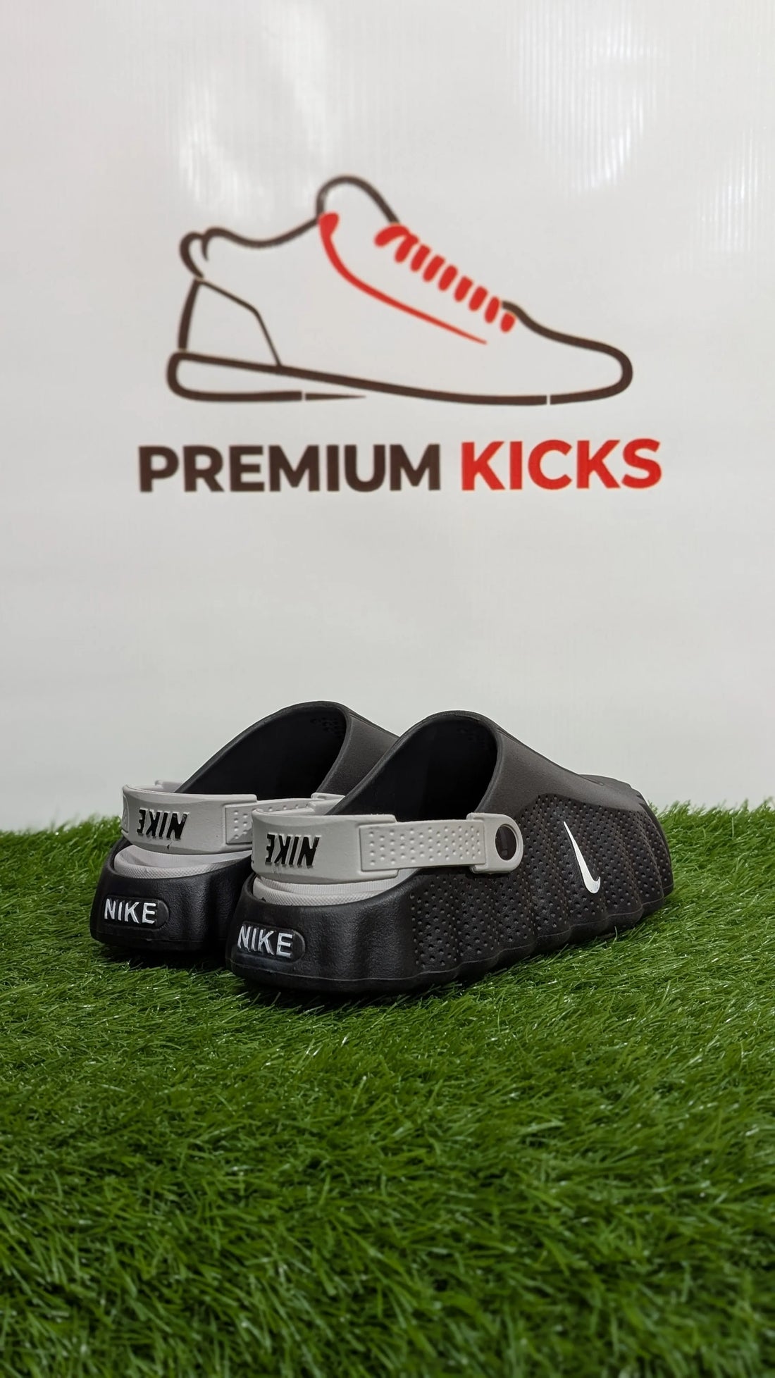 Sporty Clog Slides in Olive Green & Black | Premium Kicks