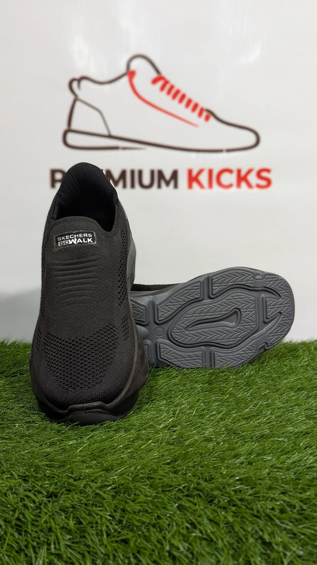 Black Knit Slip-On Shoes | Skechers Style | Premium Kicks