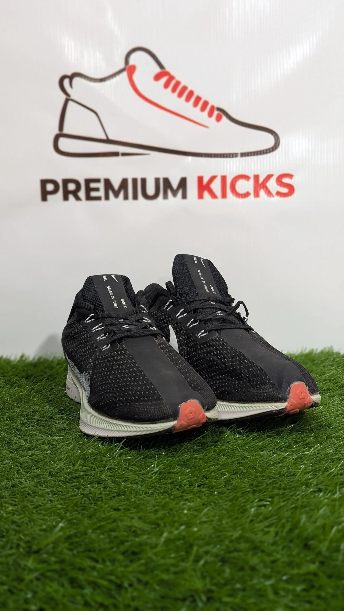 Nike ZoomX Pegasus 35 Turbo Running Shoes – Grey & Coral Pink