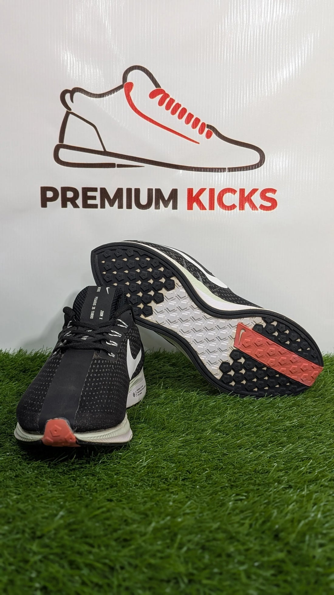 Nike ZoomX Pegasus 35 Turbo Running Shoes – Grey & Coral Pink