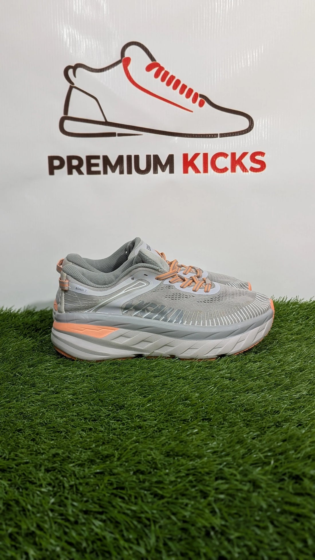 HOKA Bondi 7 Running Shoes – Grey
