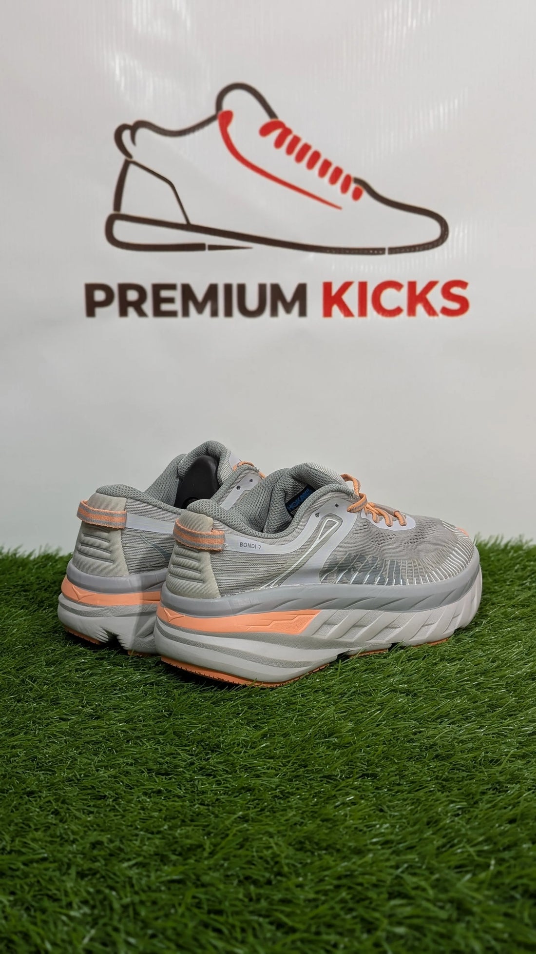 HOKA Bondi 7 Running Shoes – Grey