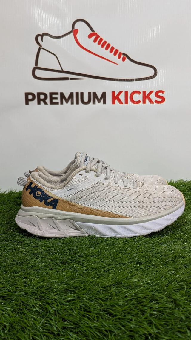 HOKA Arahi 4 Cream & Beige Running Shoes | Premium Kicks