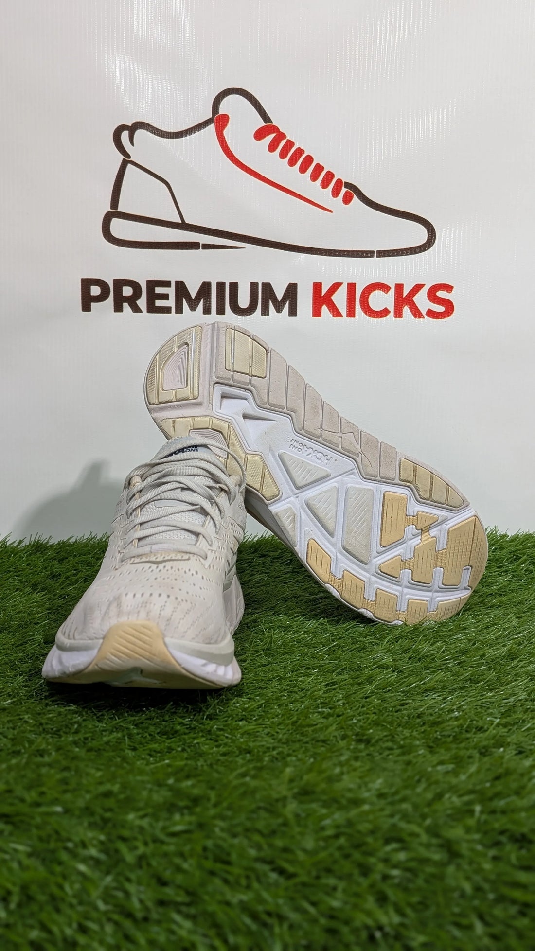 HOKA Arahi 4 Cream & Beige Running Shoes | Premium Kicks