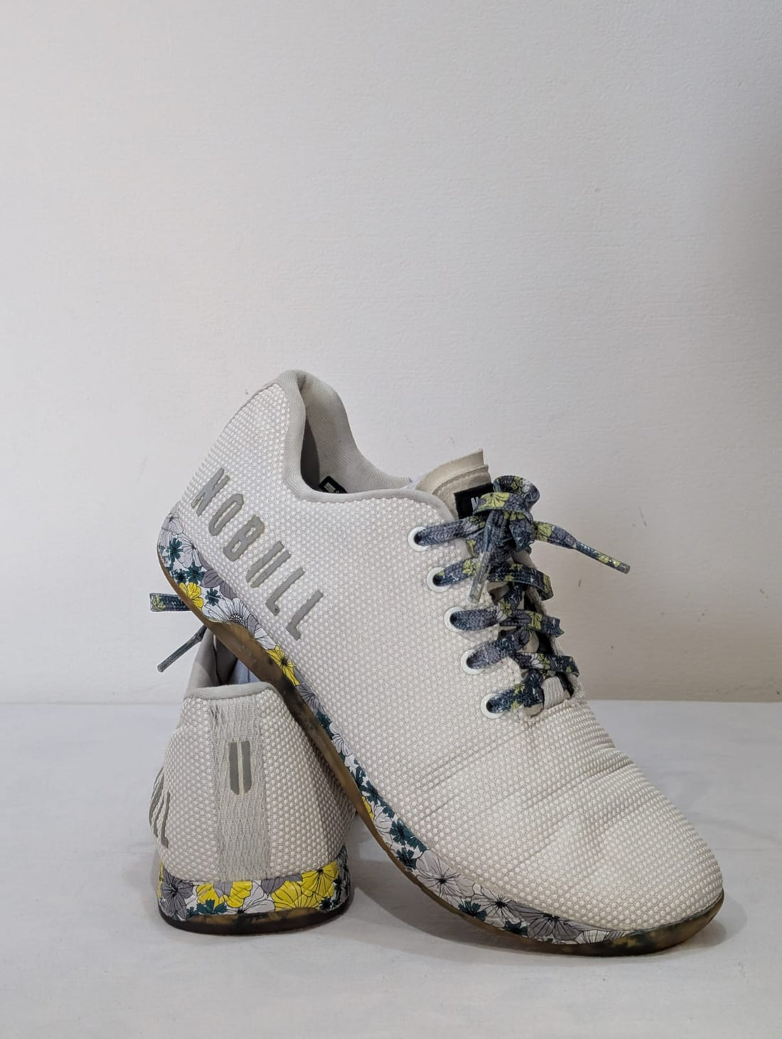 NO BULL White Floral Lifestyle Sneakers