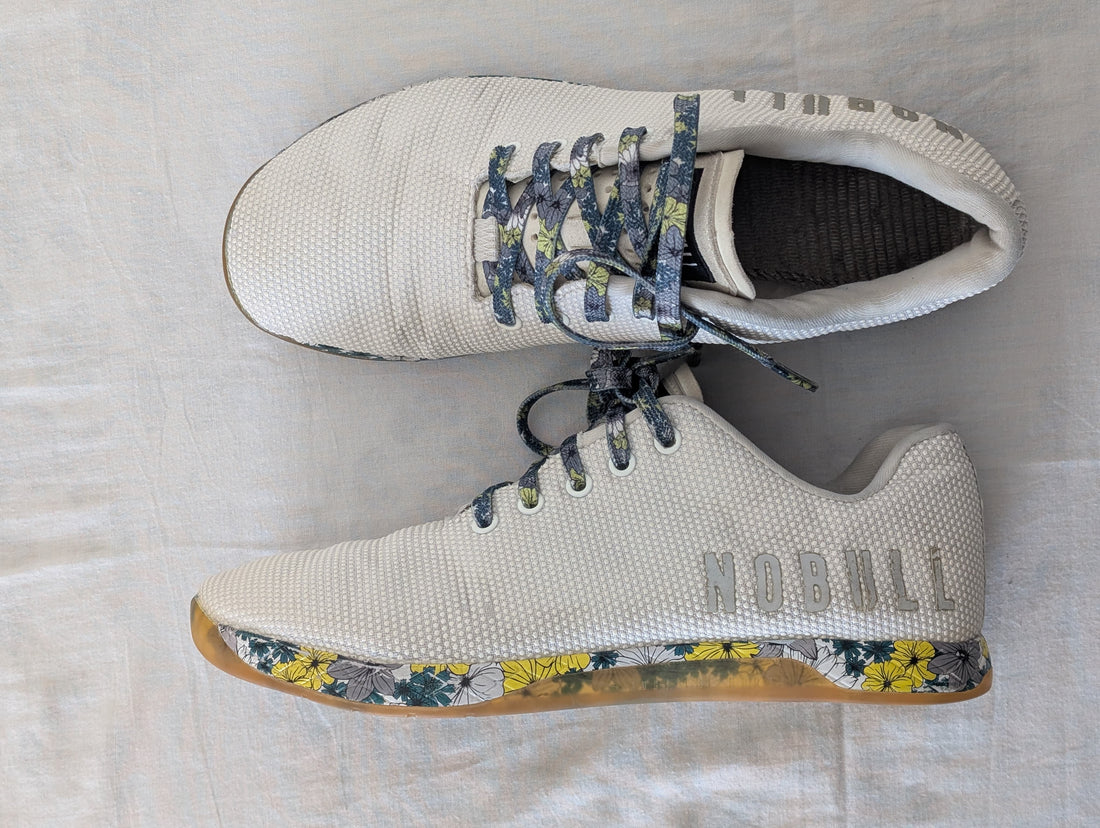 NO BULL White Floral Lifestyle Sneakers