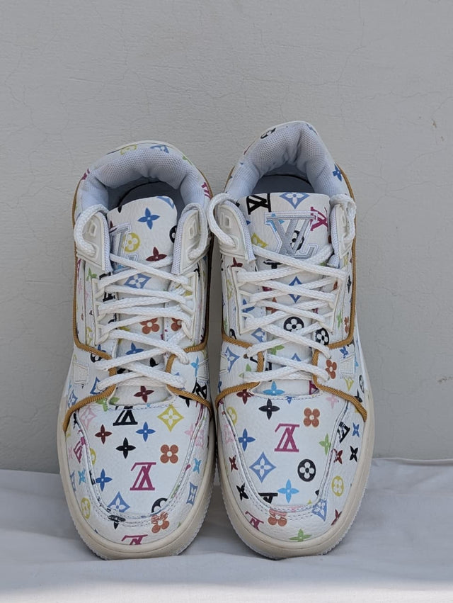 LV Multicolor Monogram Style Chunky Sneakers
