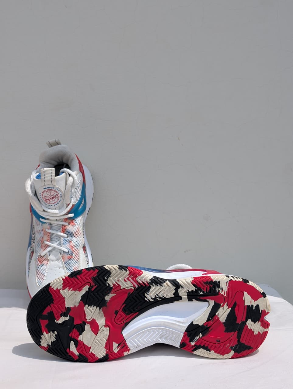 Warrior Graphic Red & Blue Sneakers
