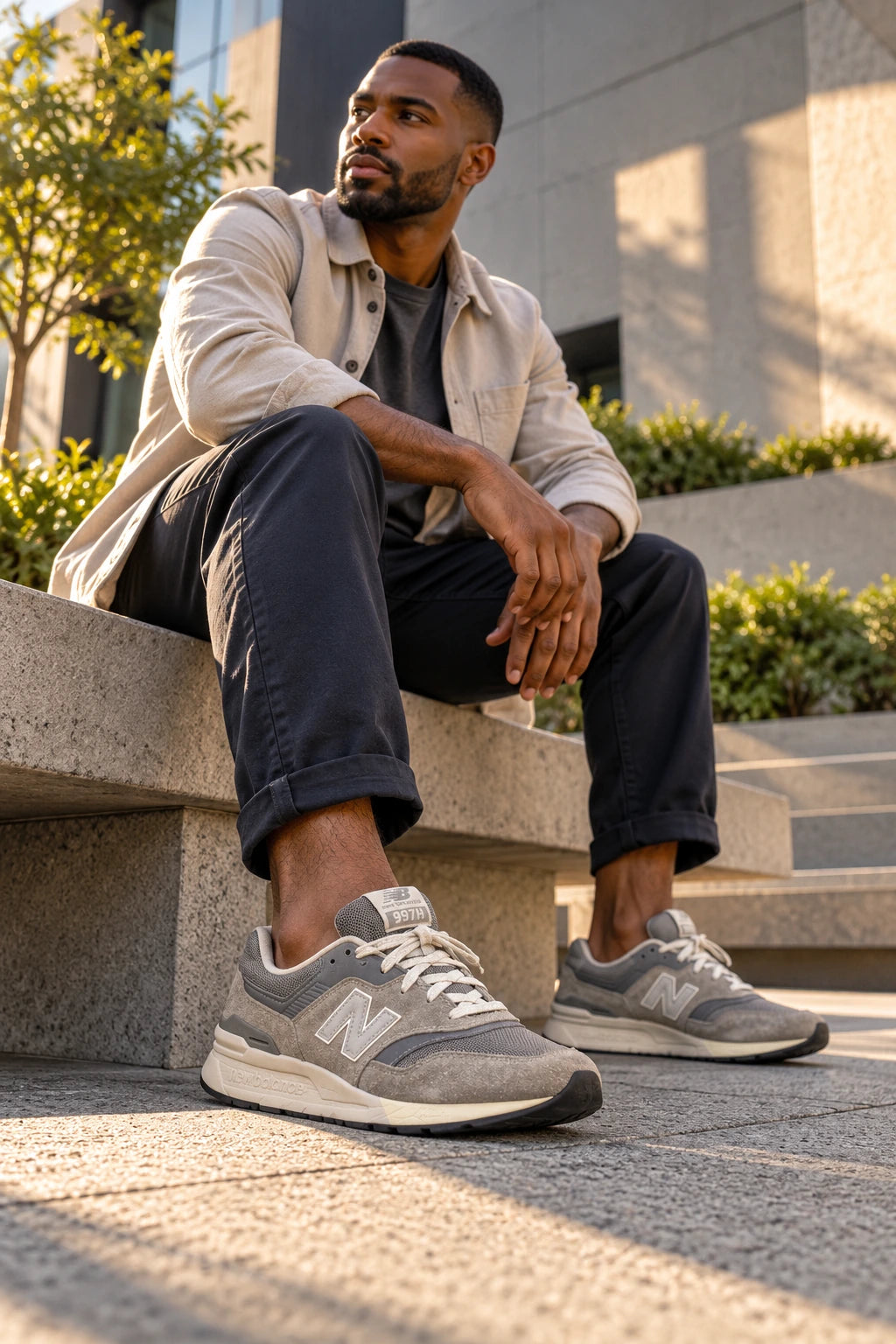 New Balance 997H Sneakers – Grey & White