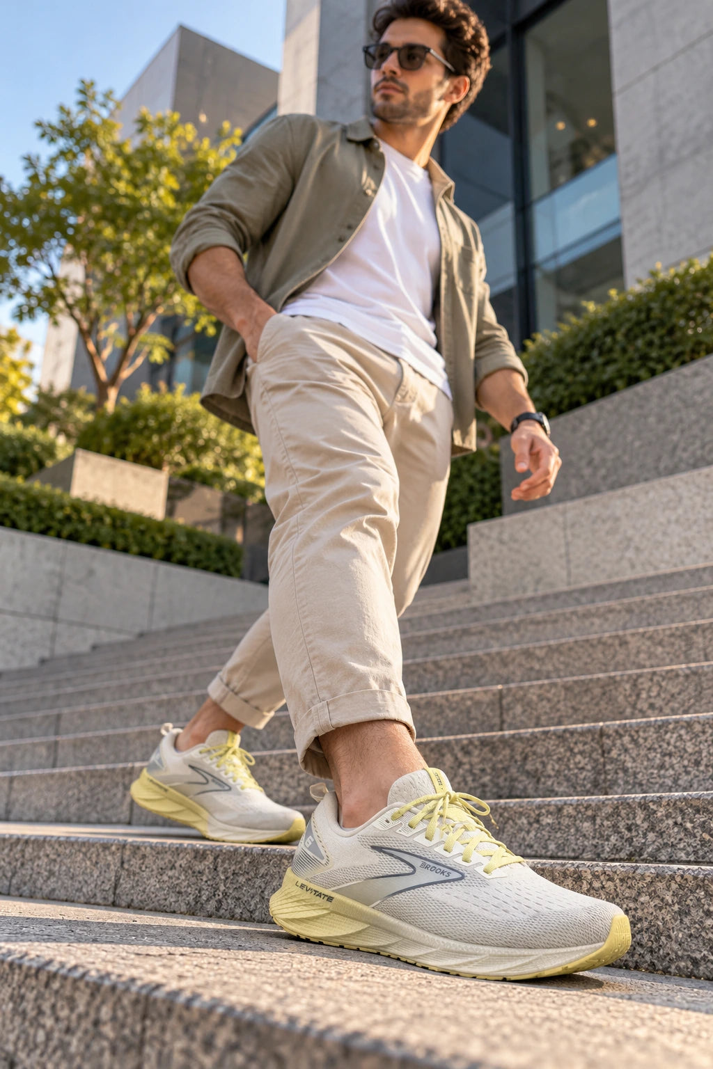 Brooks Levitate 6 White & Yellow Shoes | Premium Kicks