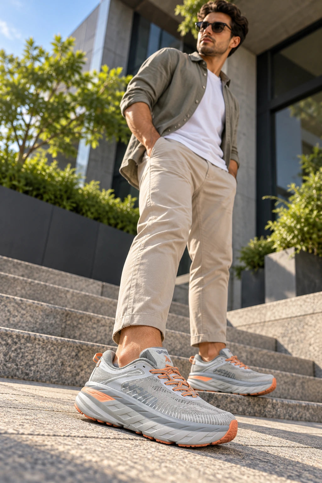 HOKA Bondi 7 Running Shoes – Grey