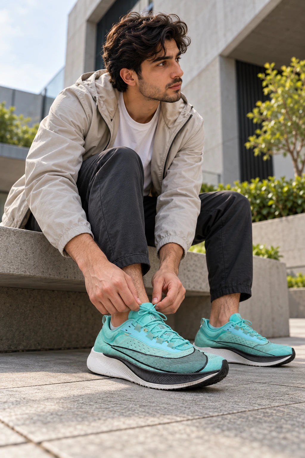 Nike Zoom Fly 3 VaporWeave Running Shoes – Aqua Blue
